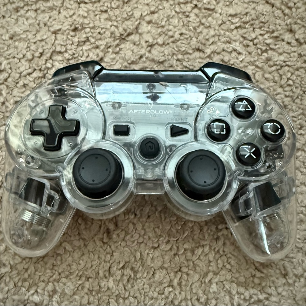 Transparent Gray Game Controller